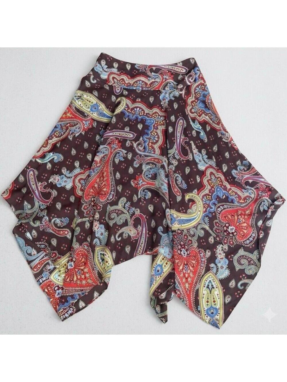 Y2K metrostyle handkerchief hem country core paisley festival fairygrunge 10